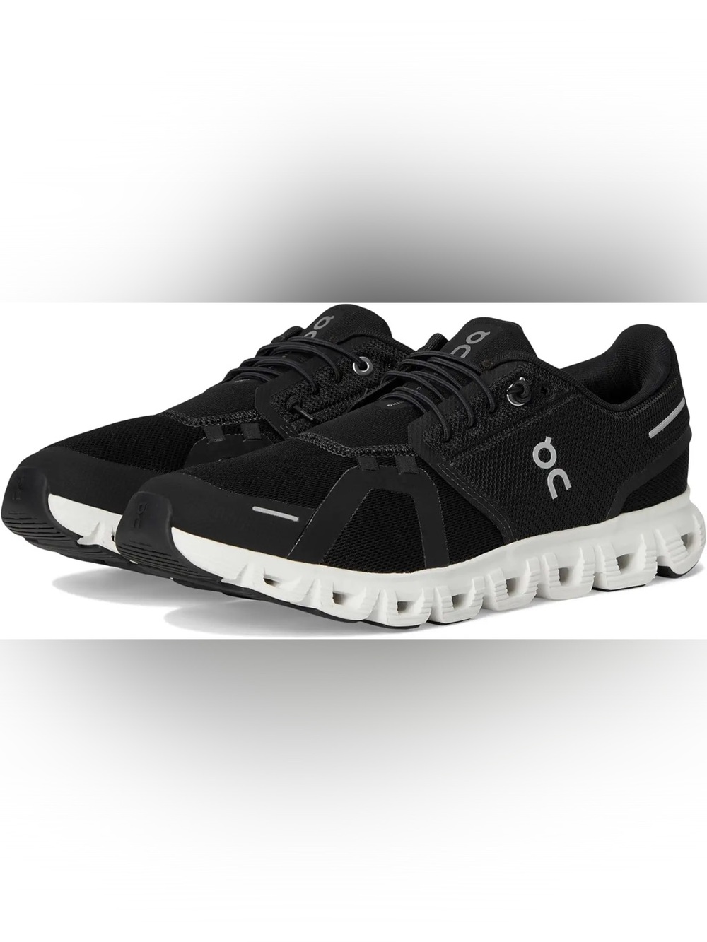 On Running Black Athletic Shoes with White Sole - Excellent Condition